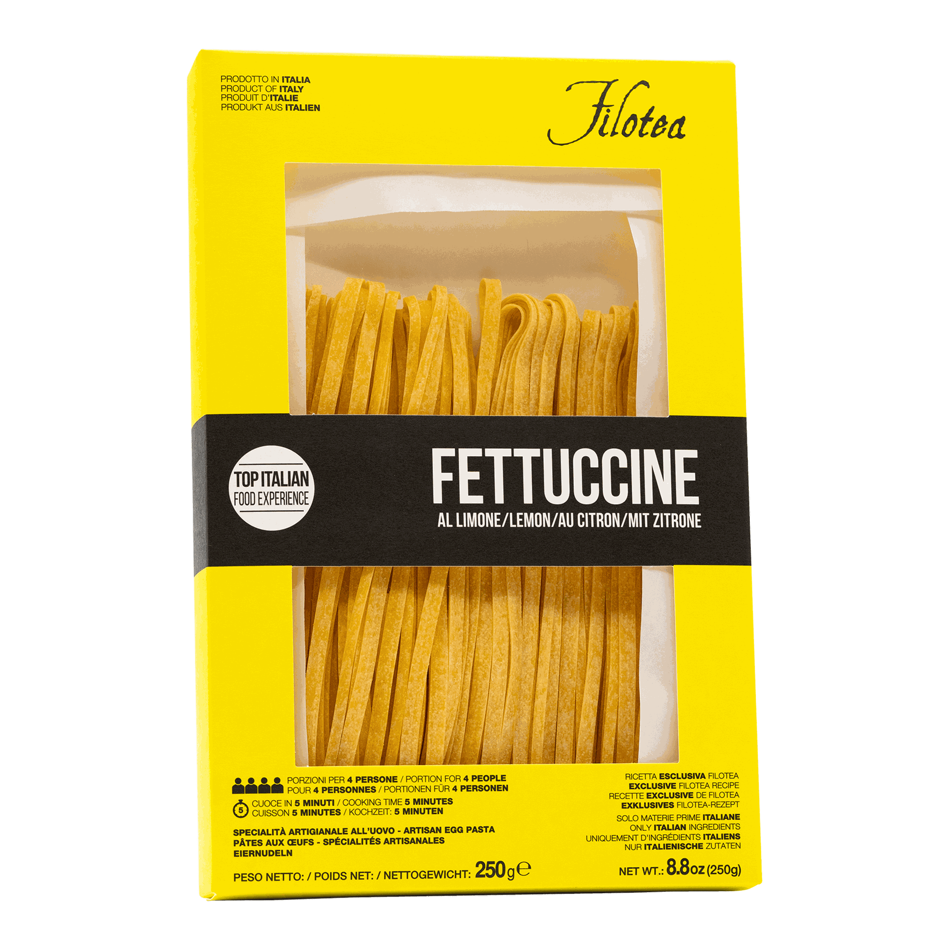 Italienische Filotea Pasta mit Zitrone