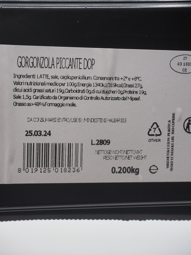Gorgonzola piccante Stück