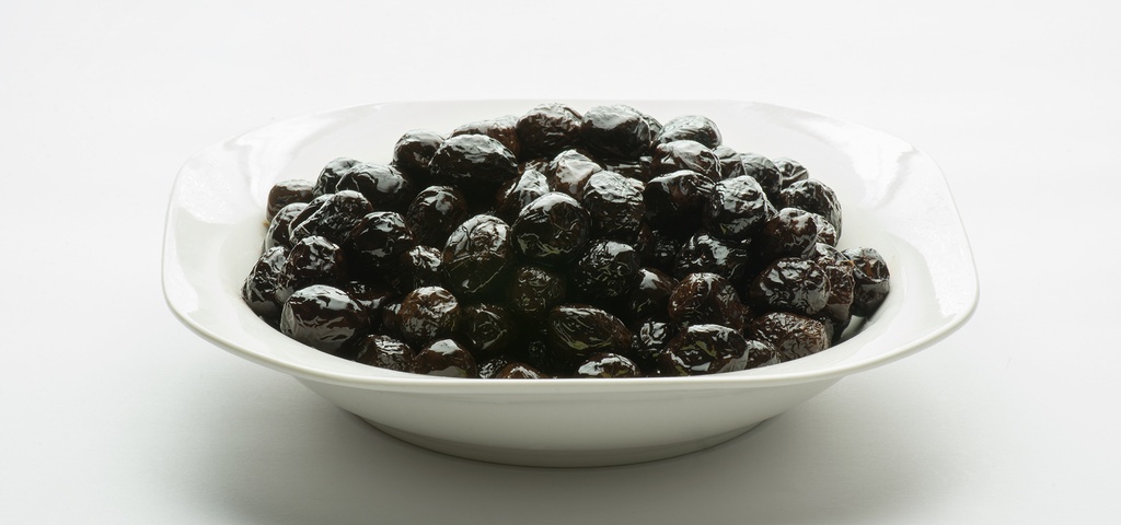 Miccio schwarze gebackene Oliven