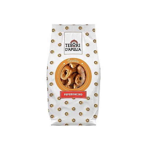 Tesori d’Apulia Tarallini al Peperoncino, 200 g