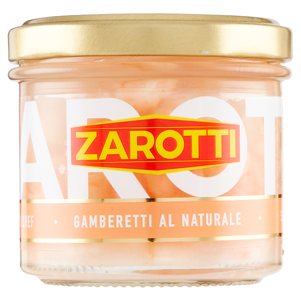Zarotti Gamberetti al Naturale 110 g, Garnelen in Lake, 55 g Abtropfgewicht