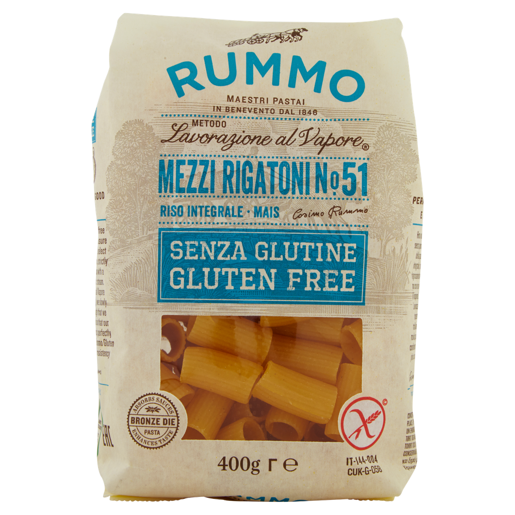 Rummo Mezzi Rigatoni n.51 glutenfrei