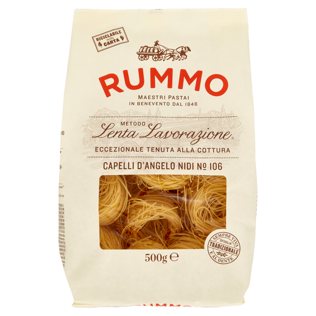 Rummo Capelli d’Angelo Nr. 106, Hartweizenpasta, 500 g