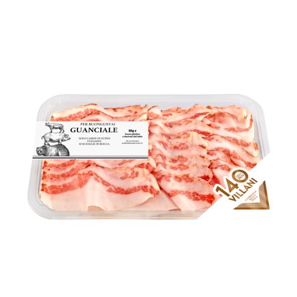 Villani Guanciale – Schweinebackenspeck in Streifen 120 g