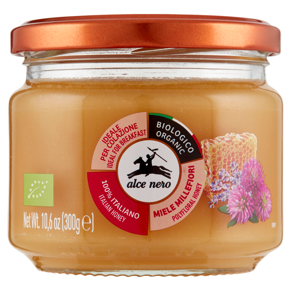 Alce Nero Bio-Millefiori-Honig aus Italien, 300 g