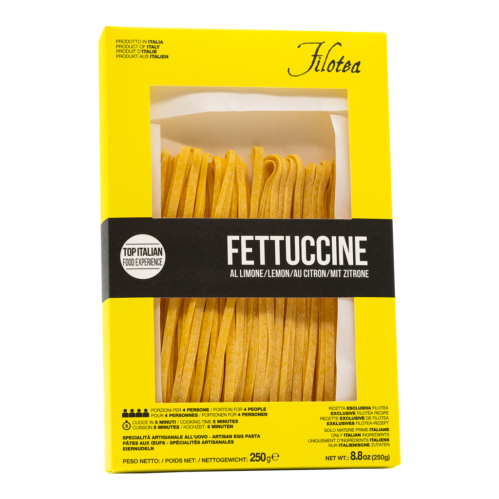 Filotea Fettuccine Limone – italienische Zitronen-Eierpasta, 250 g