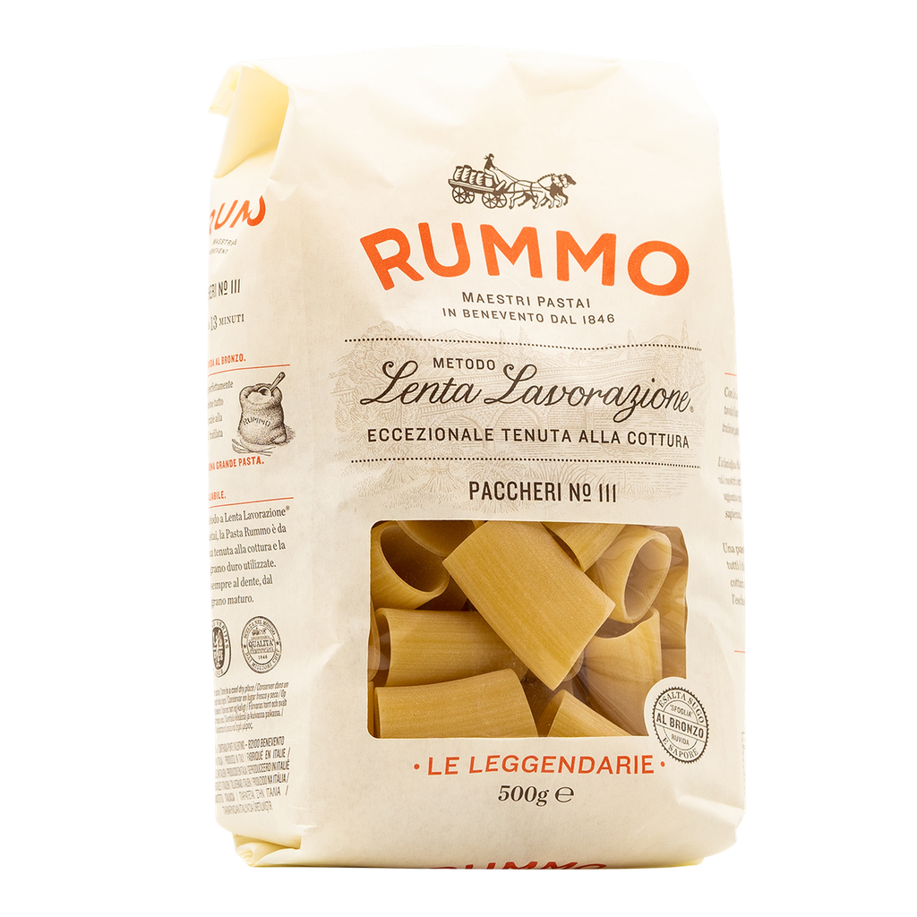 Rummo Paccheri Nr. 111 – große Röhrennudeln aus Hartweizengrieß, 500 g
