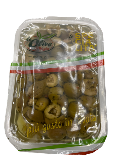 [923642] Miccio entkernte gewürzte Oliven