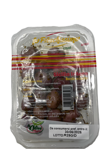 [9374654] Miccio Ganze Oliven Sicilia gewürzt