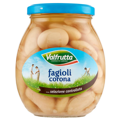 Valfrutta Corona-Riesenbohnen im Glas, 370 g