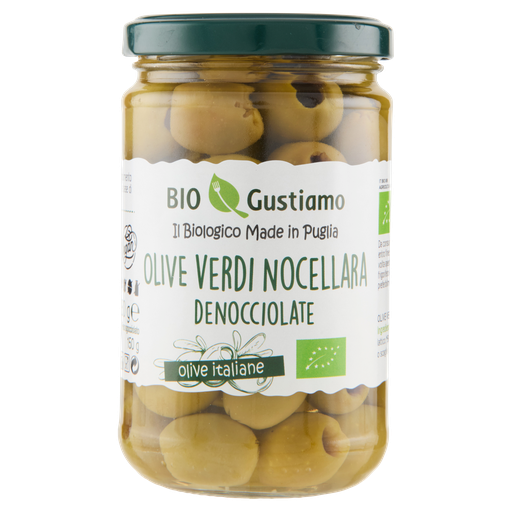 Gusti AmoBio Olive verdi denocciolate