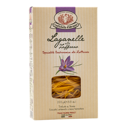 Rustichella Laganelle allo zafferano, 250 g – Eierpasta mit Safran