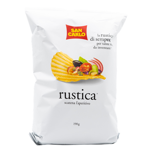 San Carlo Rustica Chips 190 g – grob geschnittene Kartoffelchips